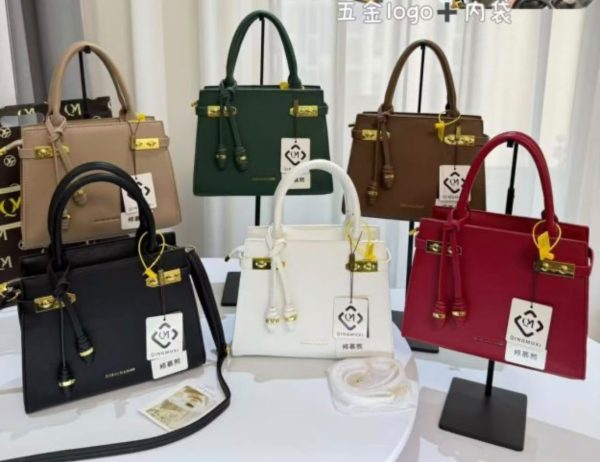 Luxury Structured Top-Handle Handbag