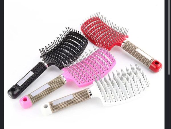 Curved Vented Hair Detangling Brush